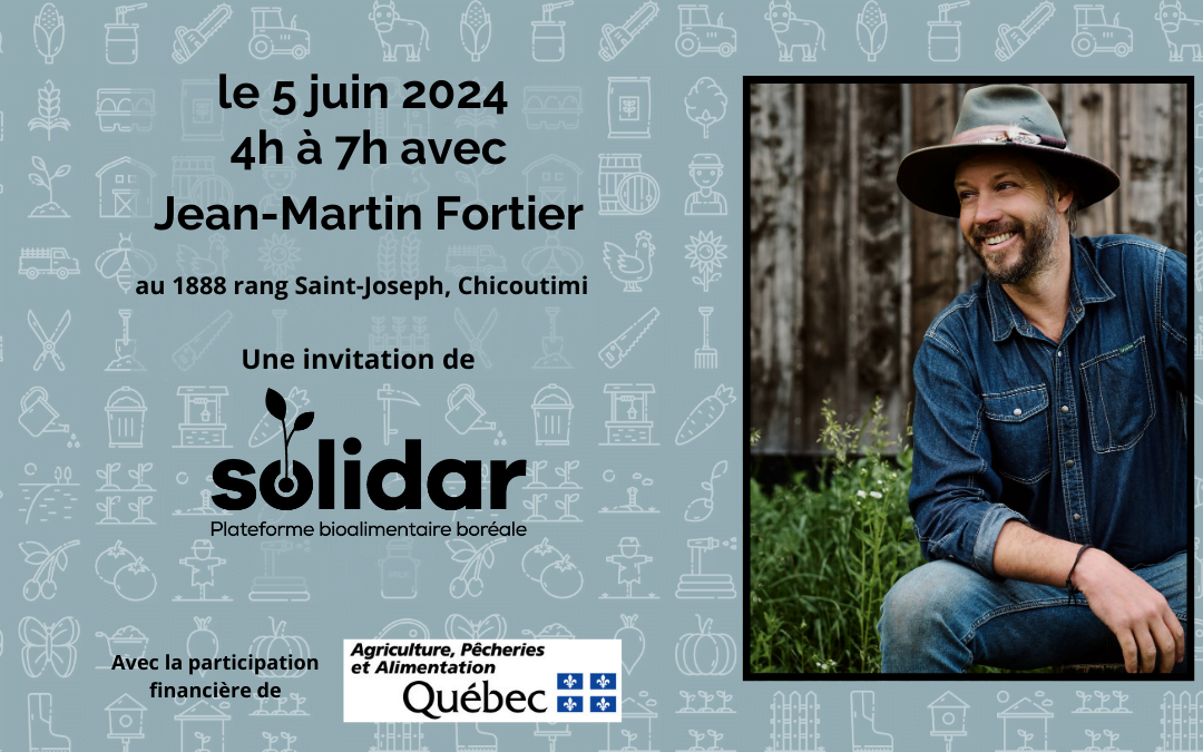 Conférence avec Jean-Martin Fortier