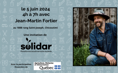 Conférence avec Jean-Martin Fortier